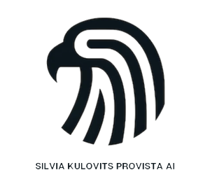 Silvia Kulovits Logo Provista Adler mit Name transp